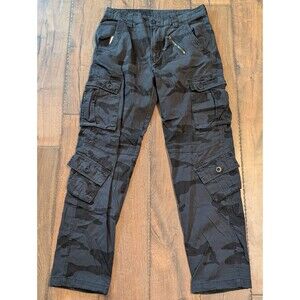 Mustway Drawstring Dark Camo Cargo Pants Men's 30x30 4 Cargo Pouches